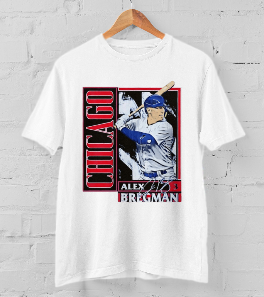 Alex Bregman Chicago Baseball Number 3 T-Shirt