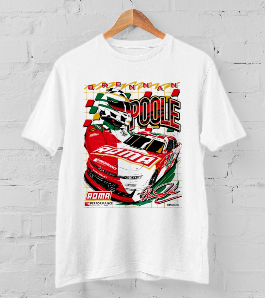 Brennan Poole 44 Roma Performance Motorsports Racing Suit Daytona Race Day T-Shirt