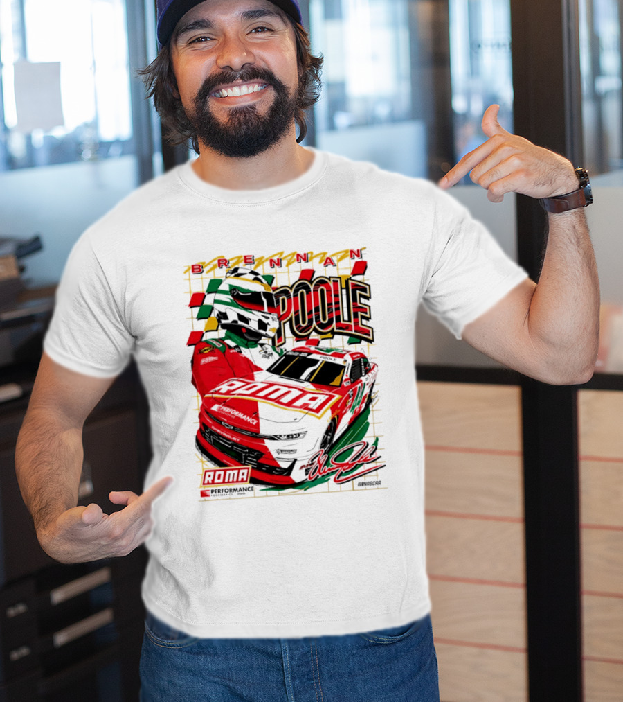 Brennan Poole 44 Roma Performance Motorsports Racing Suit Daytona Race Day T-Shirt