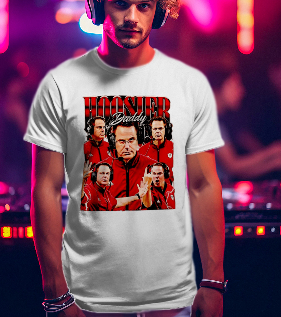 Hoosier Daddy Indiana University Football Coach Iconic Moment T-Shirt