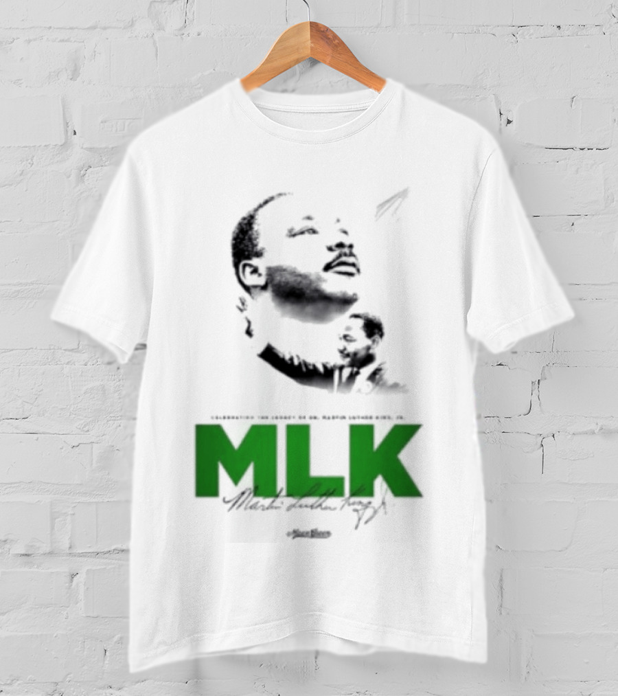 MLK Dr Martin Luther King Jr Bold Green T-Shirt