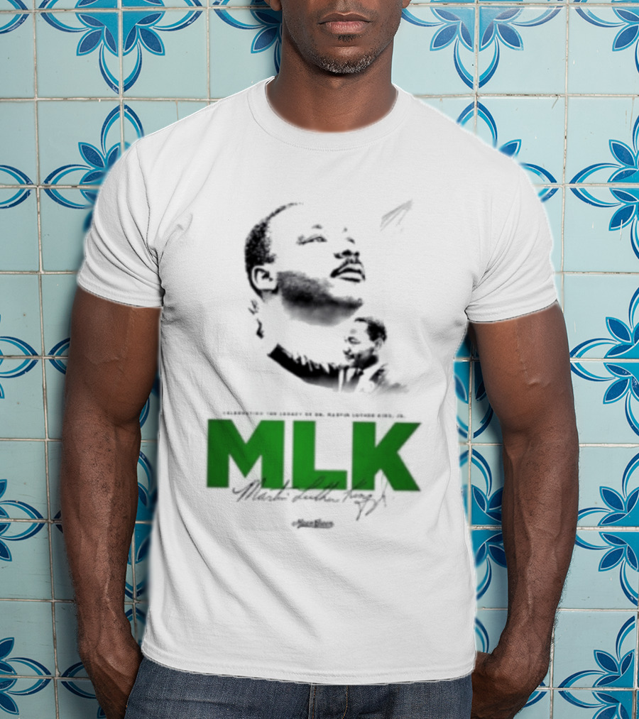 MLK Dr Martin Luther King Jr Bold Green T-Shirt