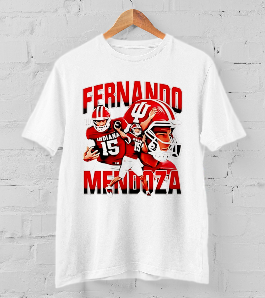 Fernando Mendoza Indiana Hoosiers Football Quarterback Tribute 2026 Champs T-Shirt