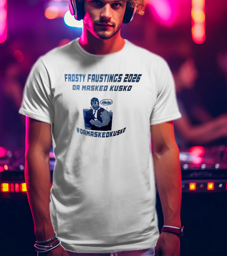 Frosty Faustings 2026 Da Masked Kusko @Damaskedkusko Comic T-Shirt