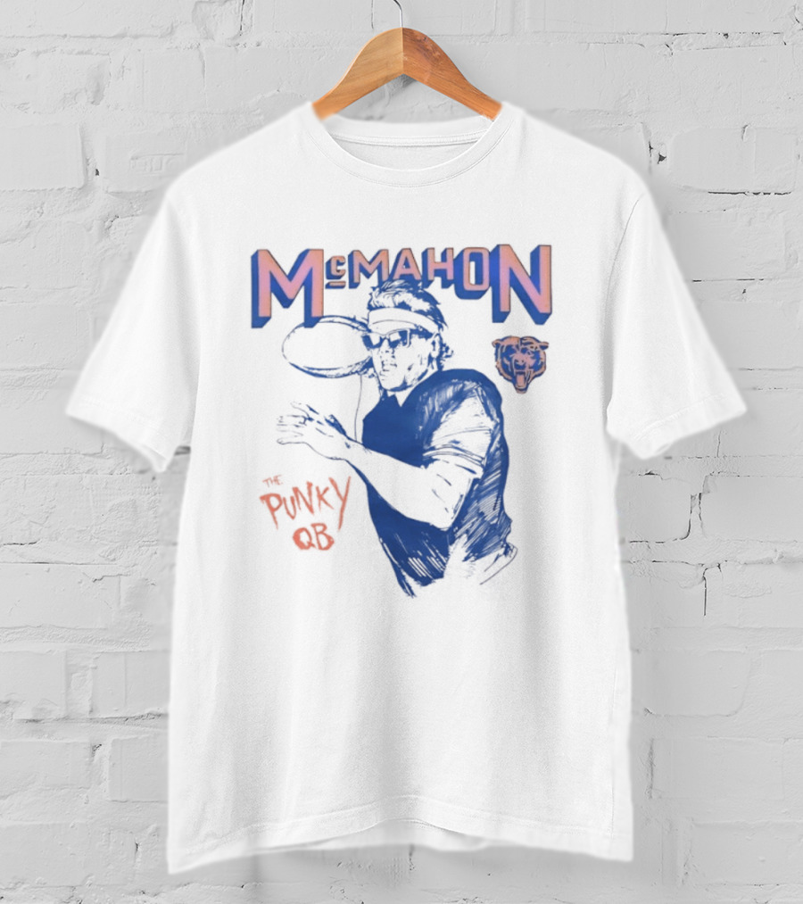 Jim McMahon Chicago Bears The Punky QB McMahon Bears T-Shirt