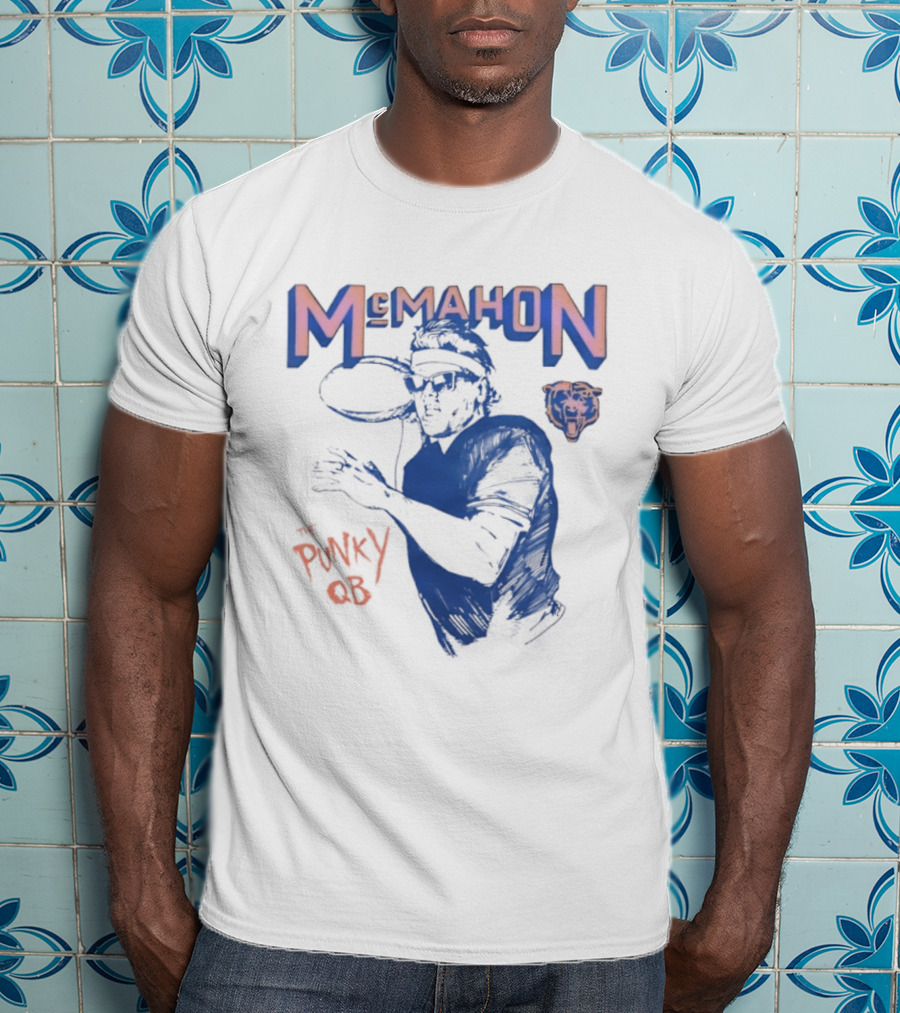 Jim McMahon Chicago Bears The Punky QB McMahon Bears T-Shirt