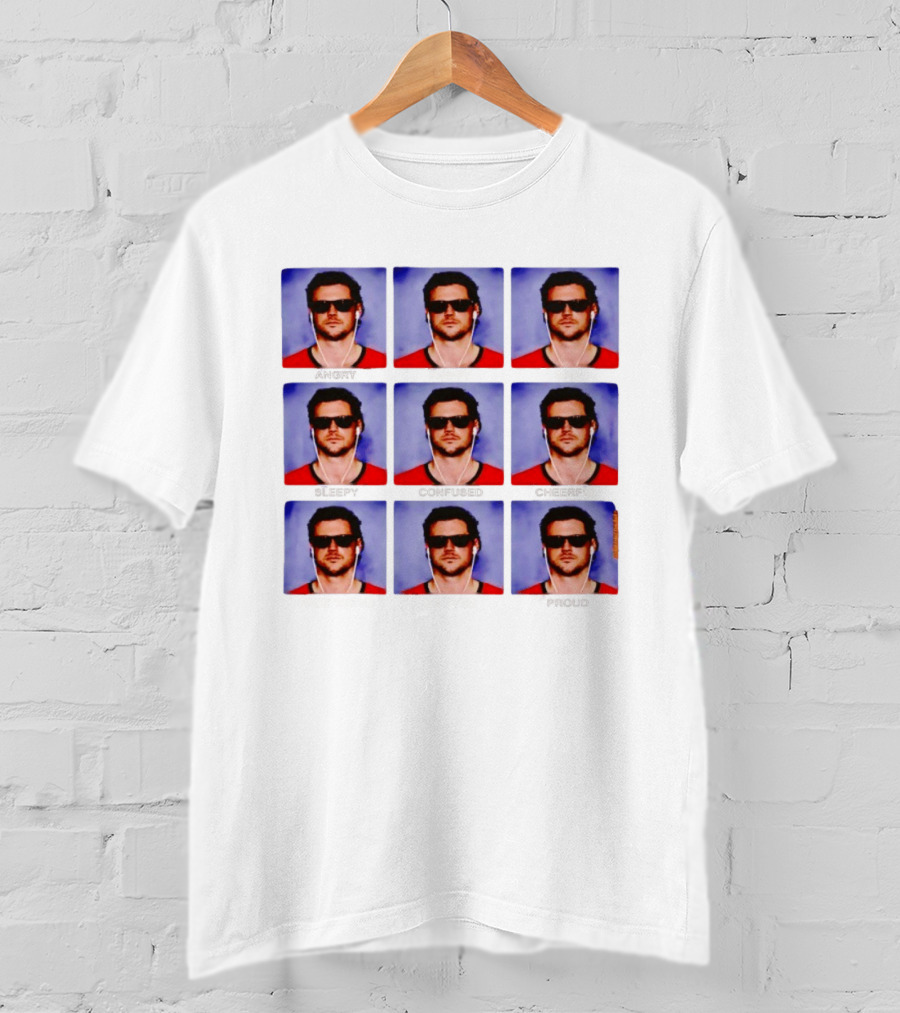 The Emotions Of Jarrett Stidham Angry Happy Sad Sleepy Confused Cheerful Frustrated Excited Proud T-Shirt