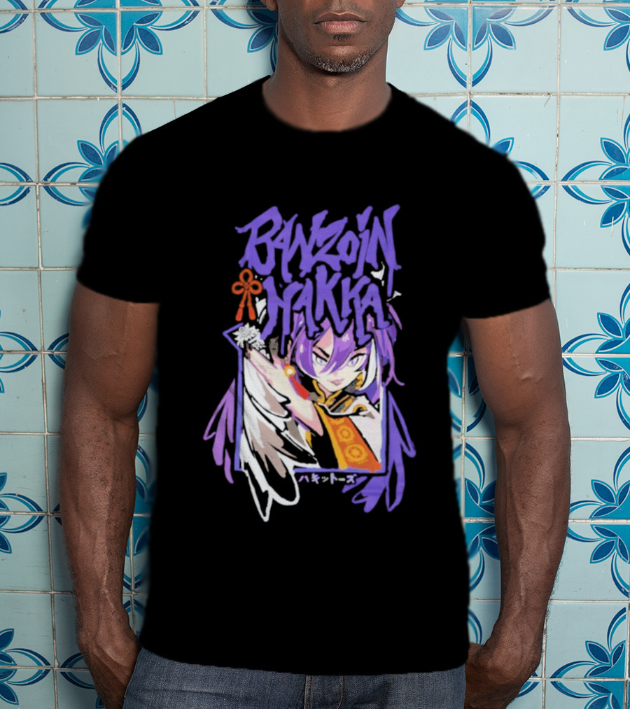 Banzoin Hakka Anime Character Purple Hair And Orange Outfit T-Shirt