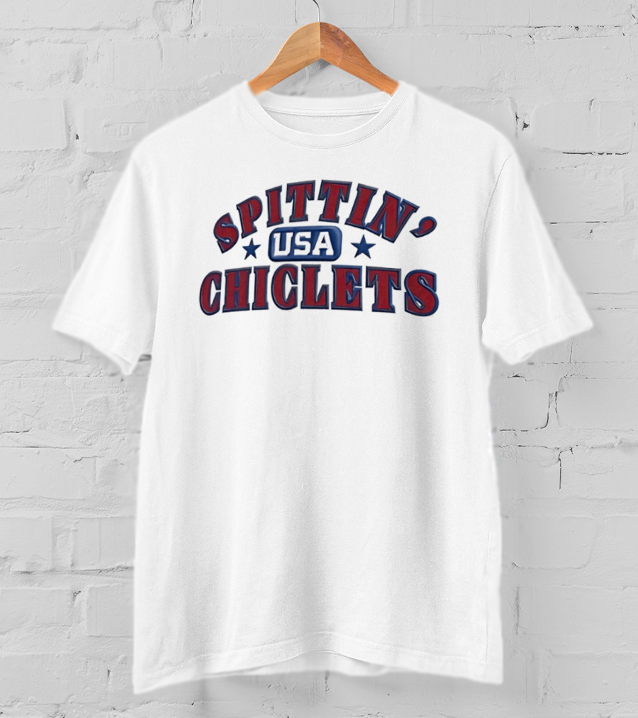 Spittin Chiclets USA Stars Arch Red White Blue T-Shirt