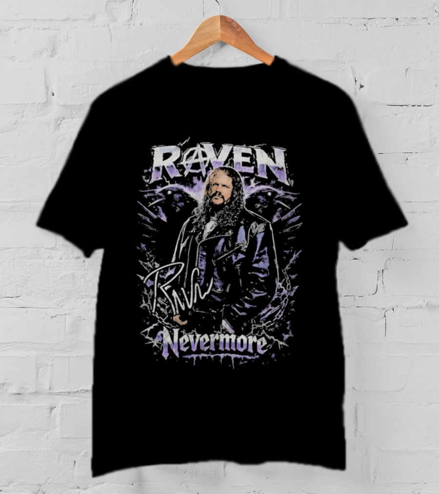 Raven Nevermore Beard Wrestling T-Shirt
