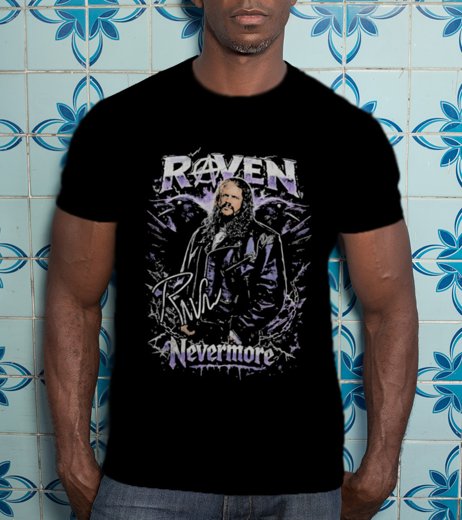 Raven Nevermore Beard Wrestling T-Shirt
