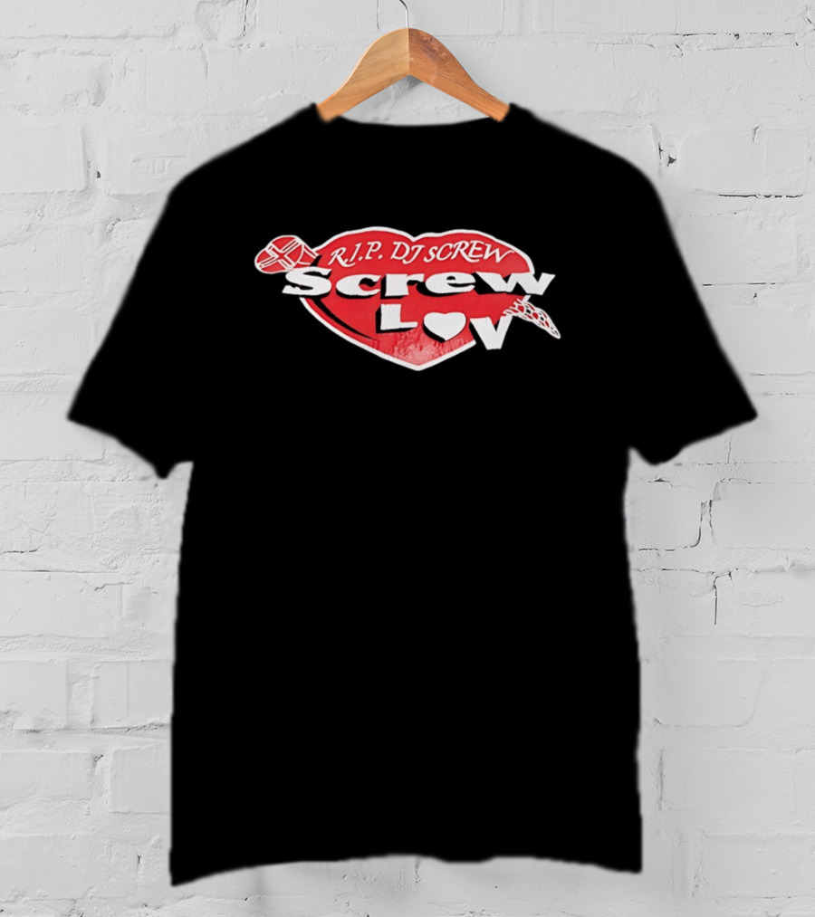 RIP DJ Screw Screw Love Heart T-Shirt