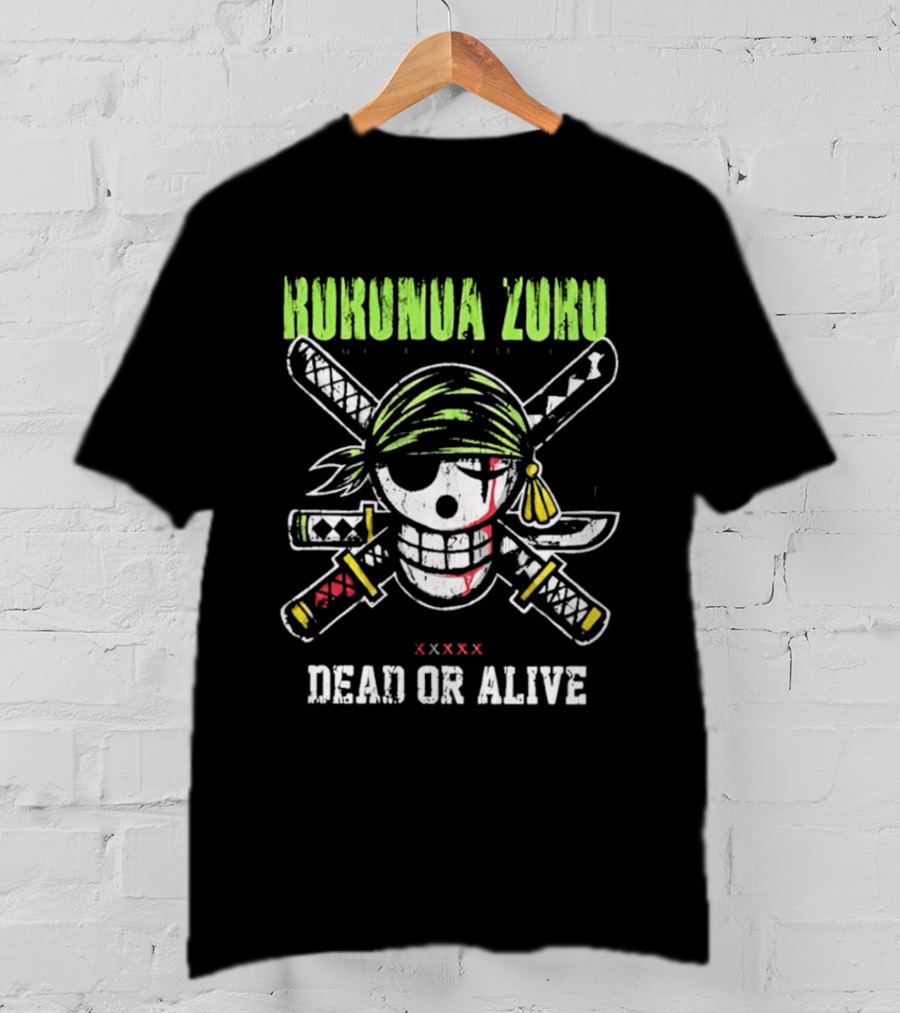 Roronoa Zoro Skull Three Swords Dead Or Alive T-Shirt
