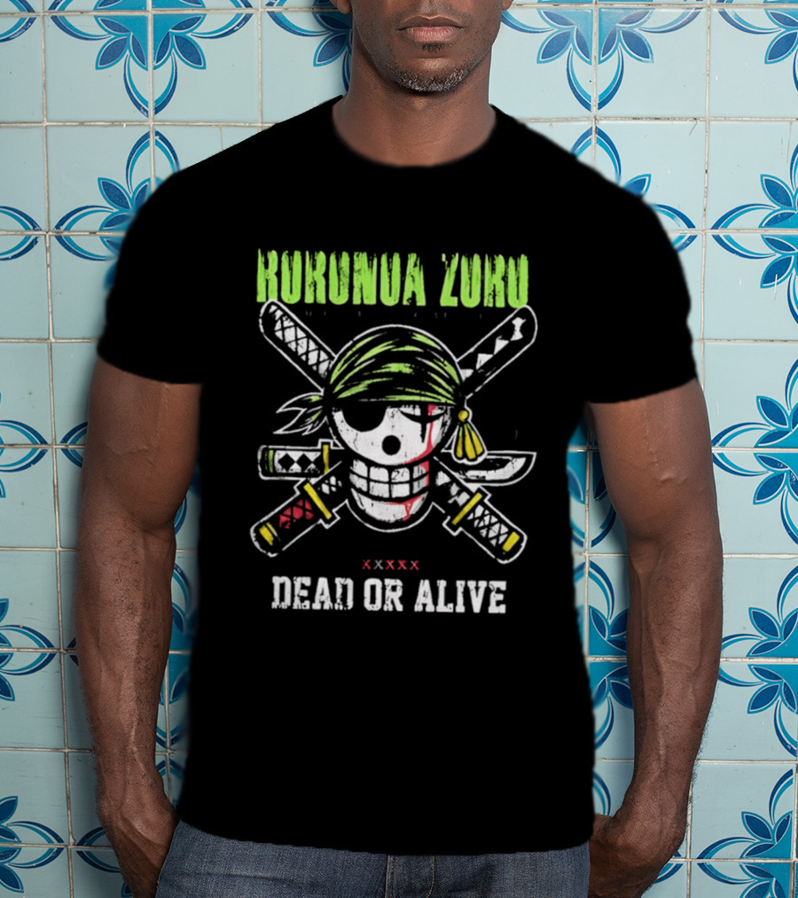 Roronoa Zoro Skull Three Swords Dead Or Alive T-Shirt