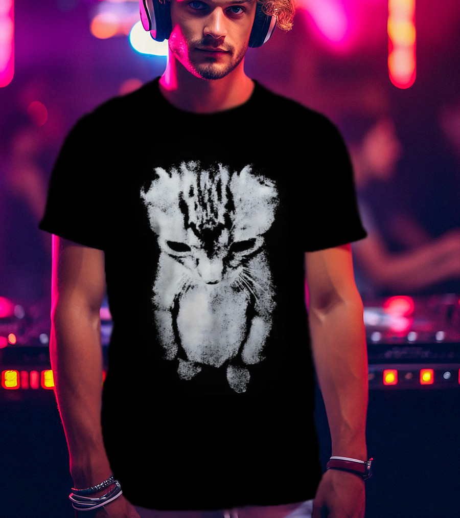Sad Little Cat Cute Emotional Kitten T-Shirt