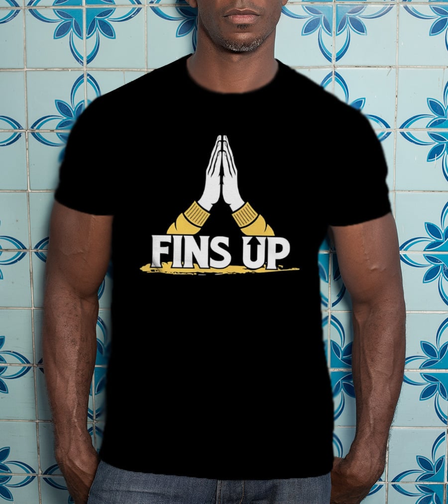 Long Island University Sharks Fins Up Team Spirit T-Shirt