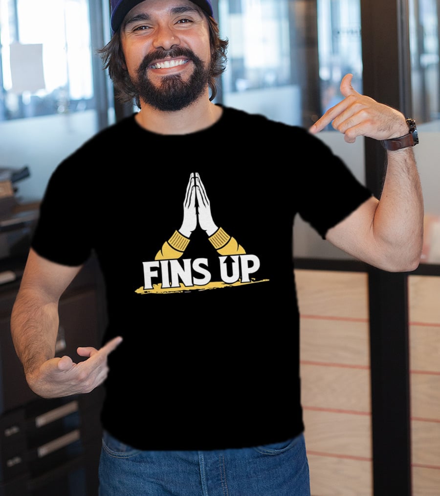 Long Island University Sharks Fins Up Team Spirit T-Shirt