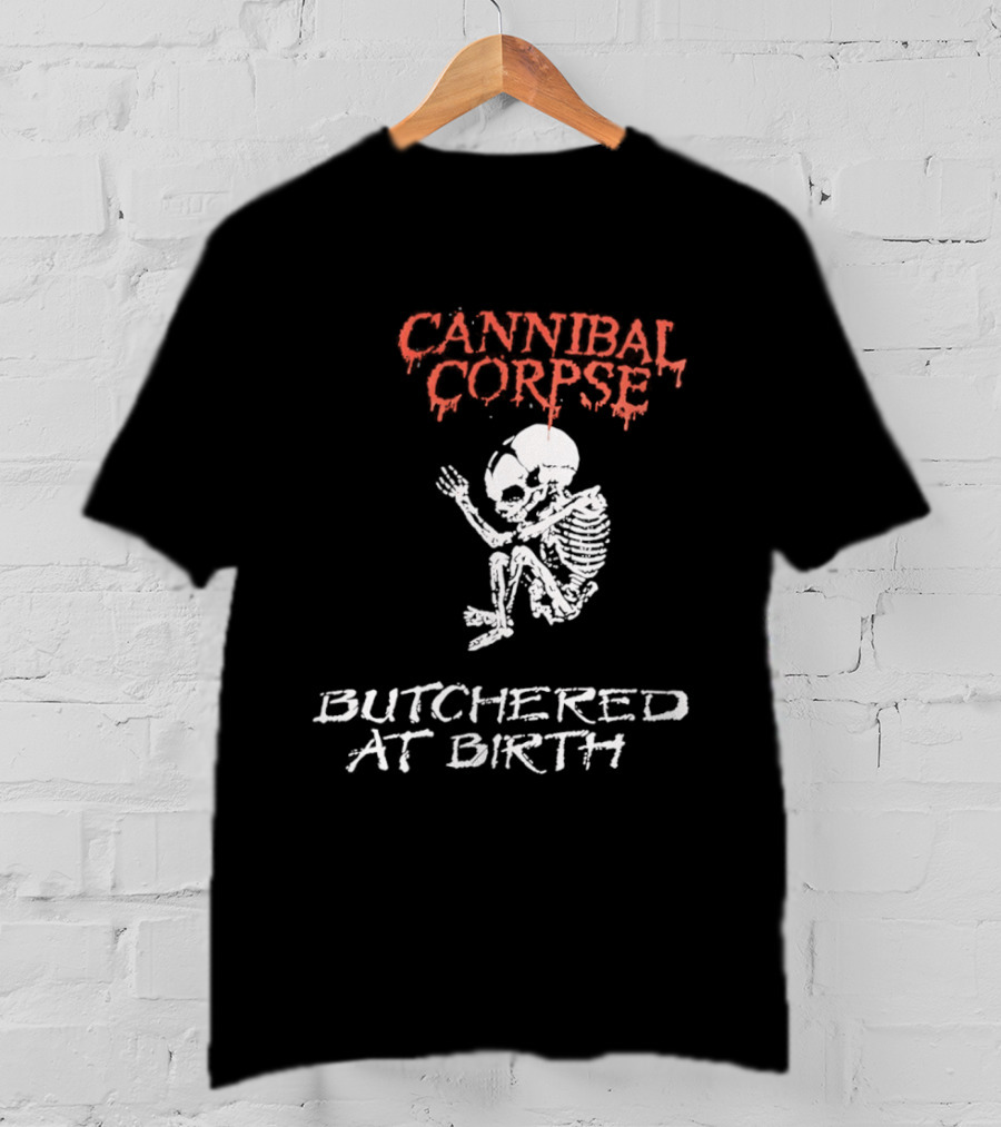 Cannibal Corpse Butchered At Birth Skeleton T-Shirt