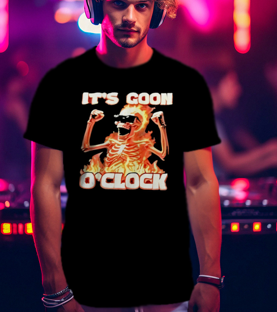 It's Goon O' Flaming Skeleton Fist Pump T-Shirt