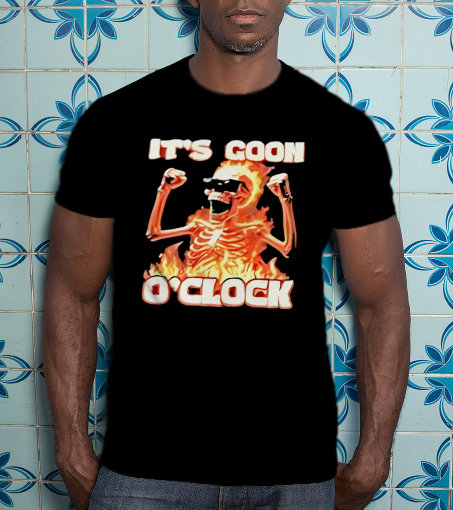 It's Goon O' Flaming Skeleton Fist Pump T-Shirt