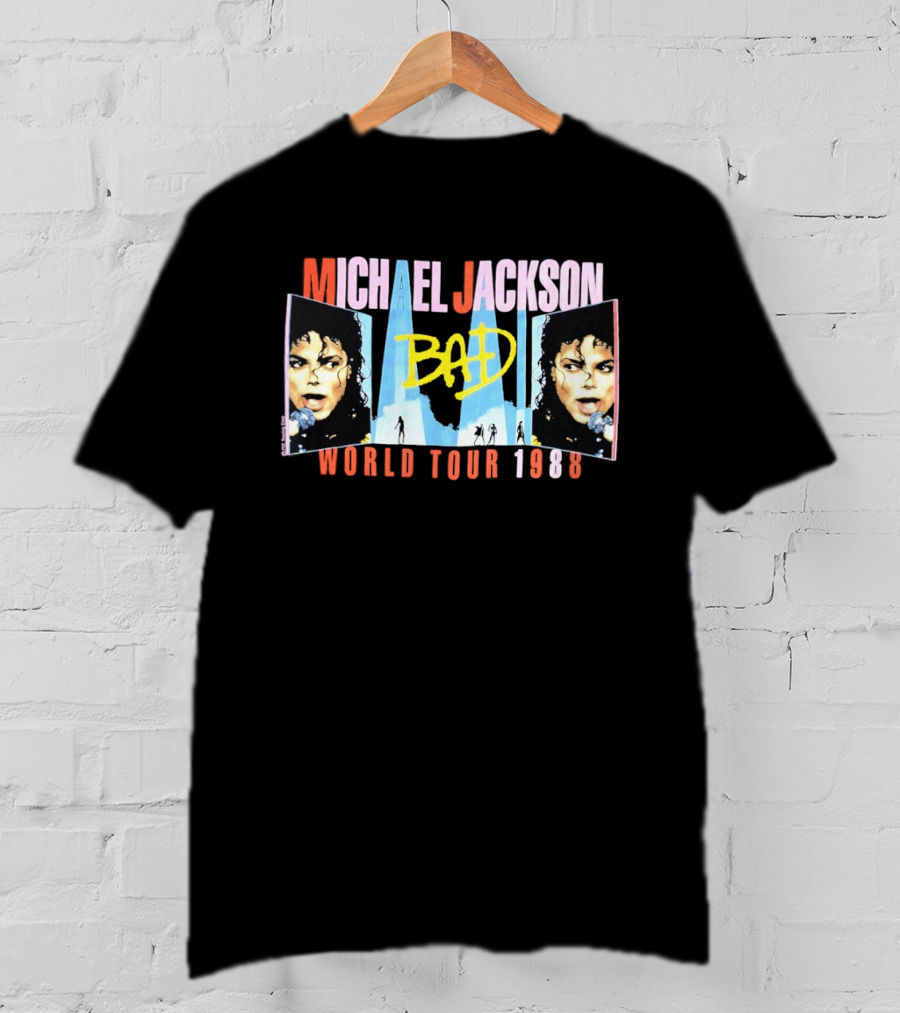 Michael Jackson Bad World Tour 1988 T-Shirt