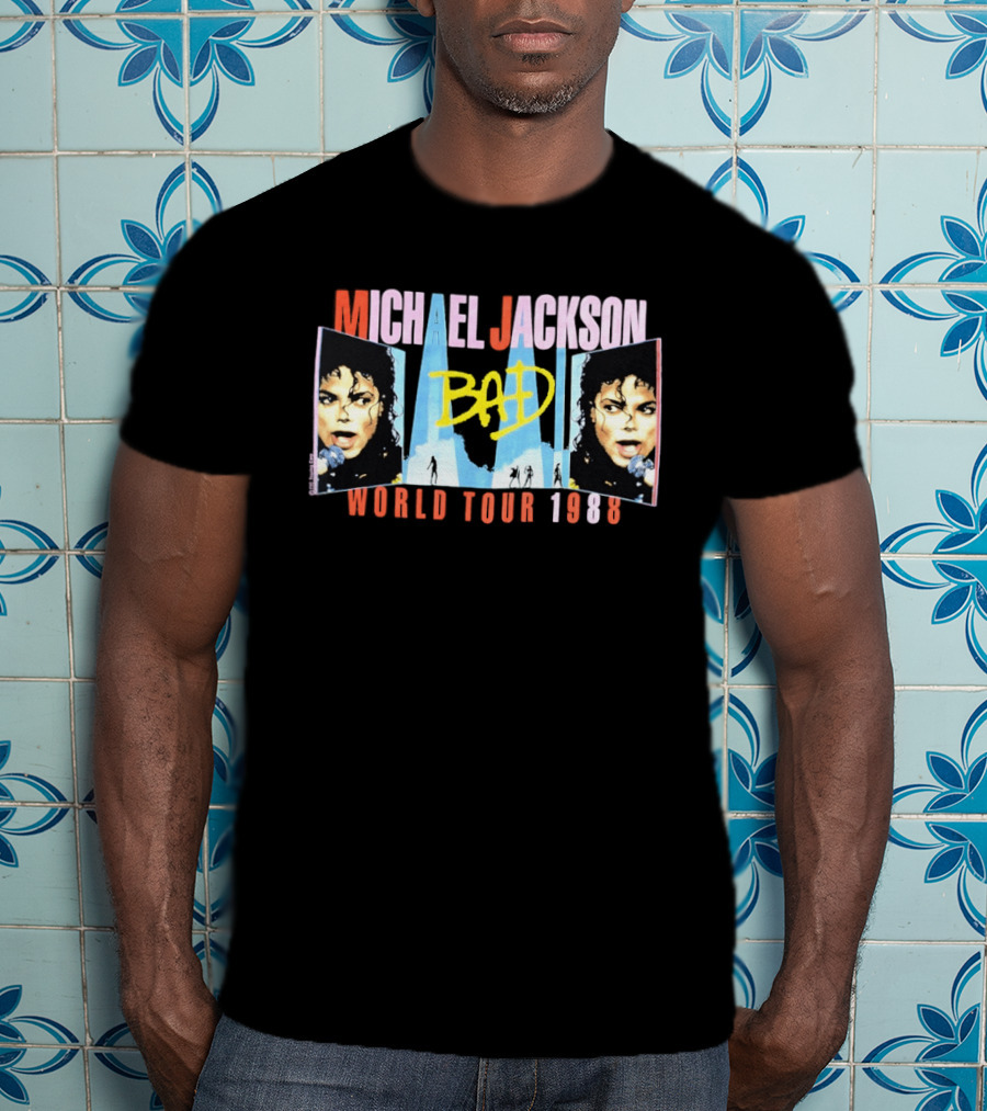 Michael Jackson Bad World Tour 1988 T-Shirt