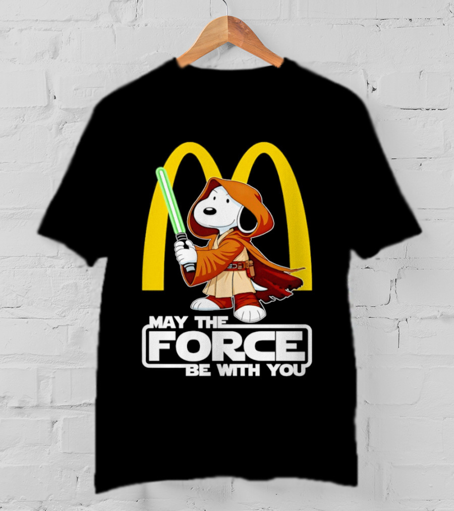 May The Force Be With You Snoopy Jedi McDonald's T-Shirt