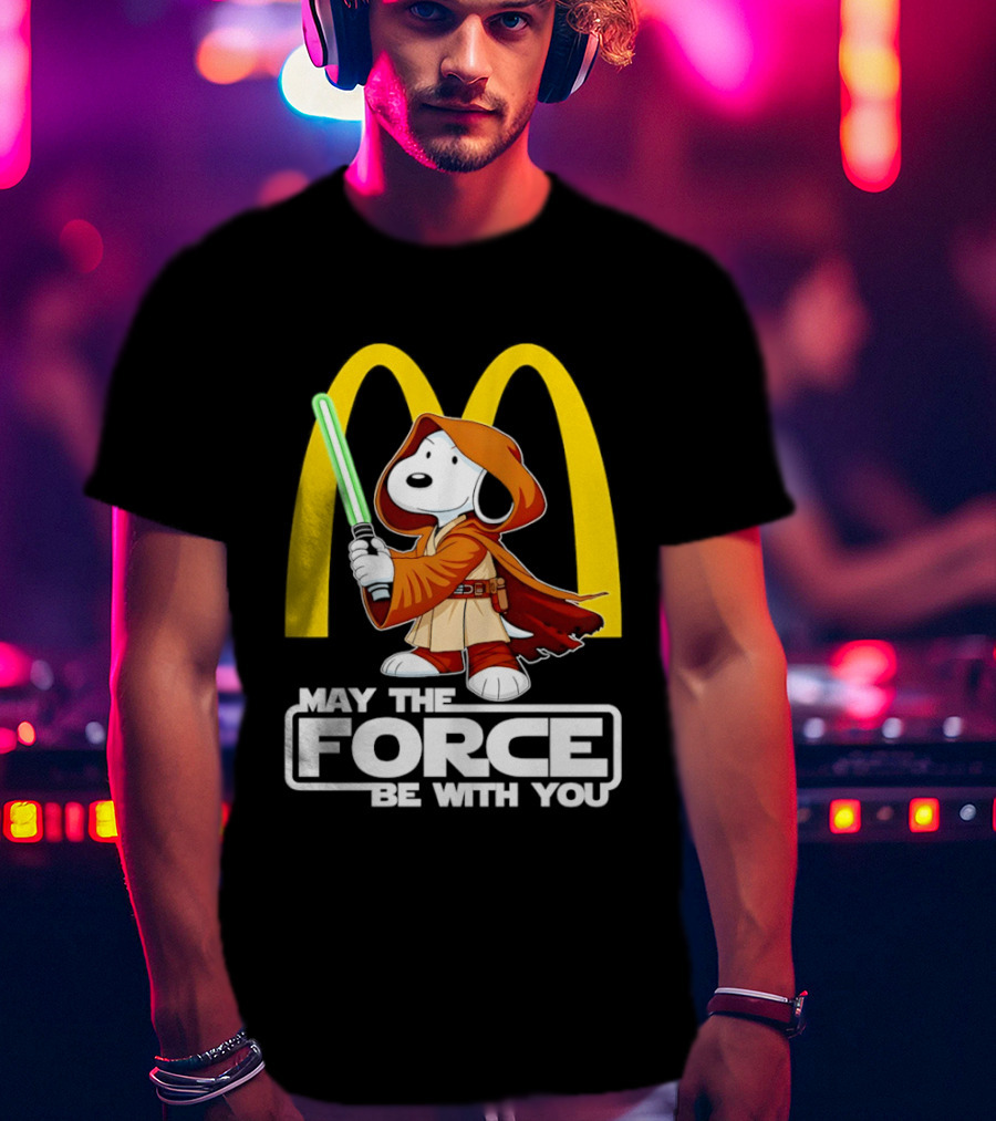 May The Force Be With You Snoopy Jedi McDonald's T-Shirt