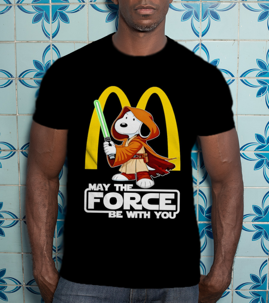 May The Force Be With You Snoopy Jedi McDonald's T-Shirt