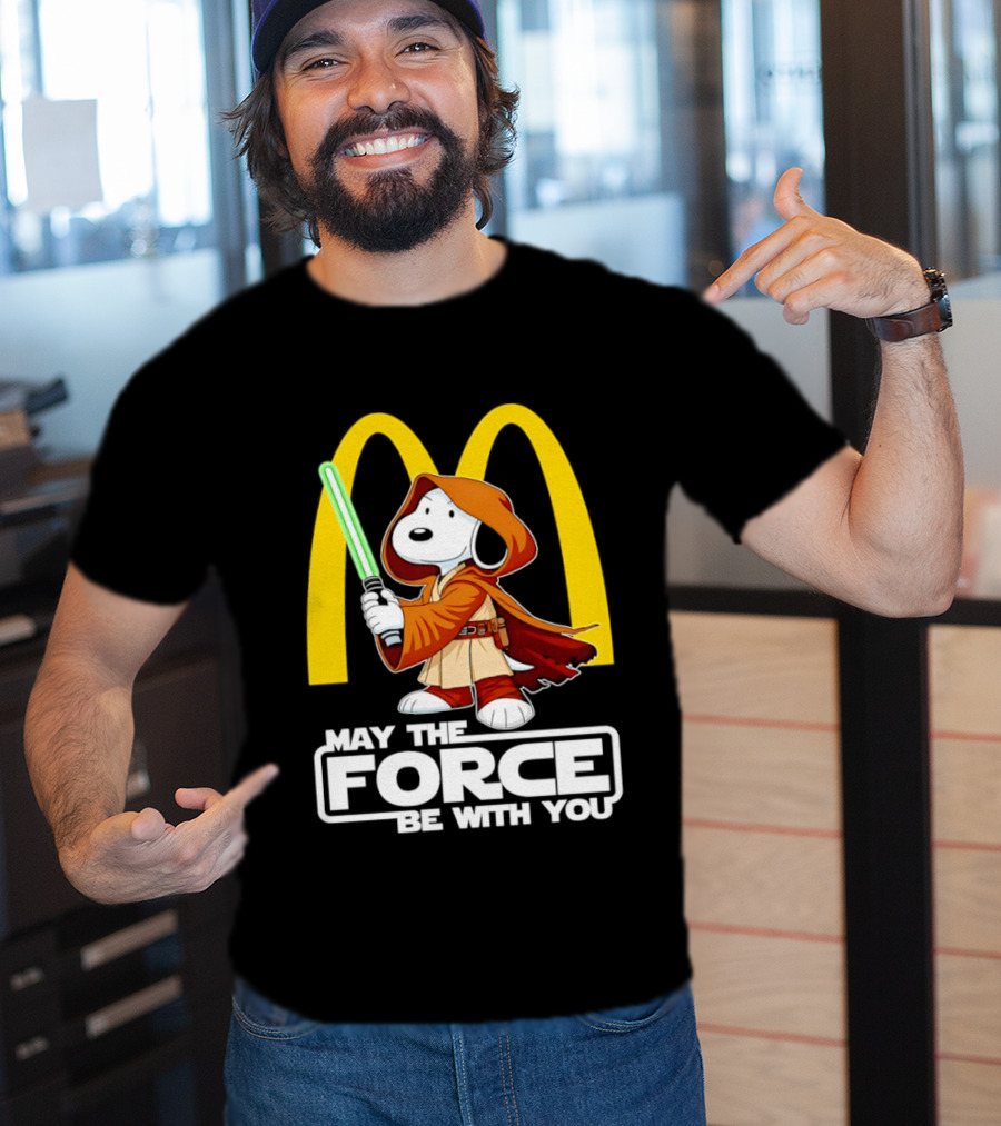 May The Force Be With You Snoopy Jedi McDonald's T-Shirt
