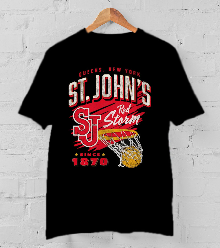 St John's Red Storm Basketball New York Since 1870 Queens T-Shirt