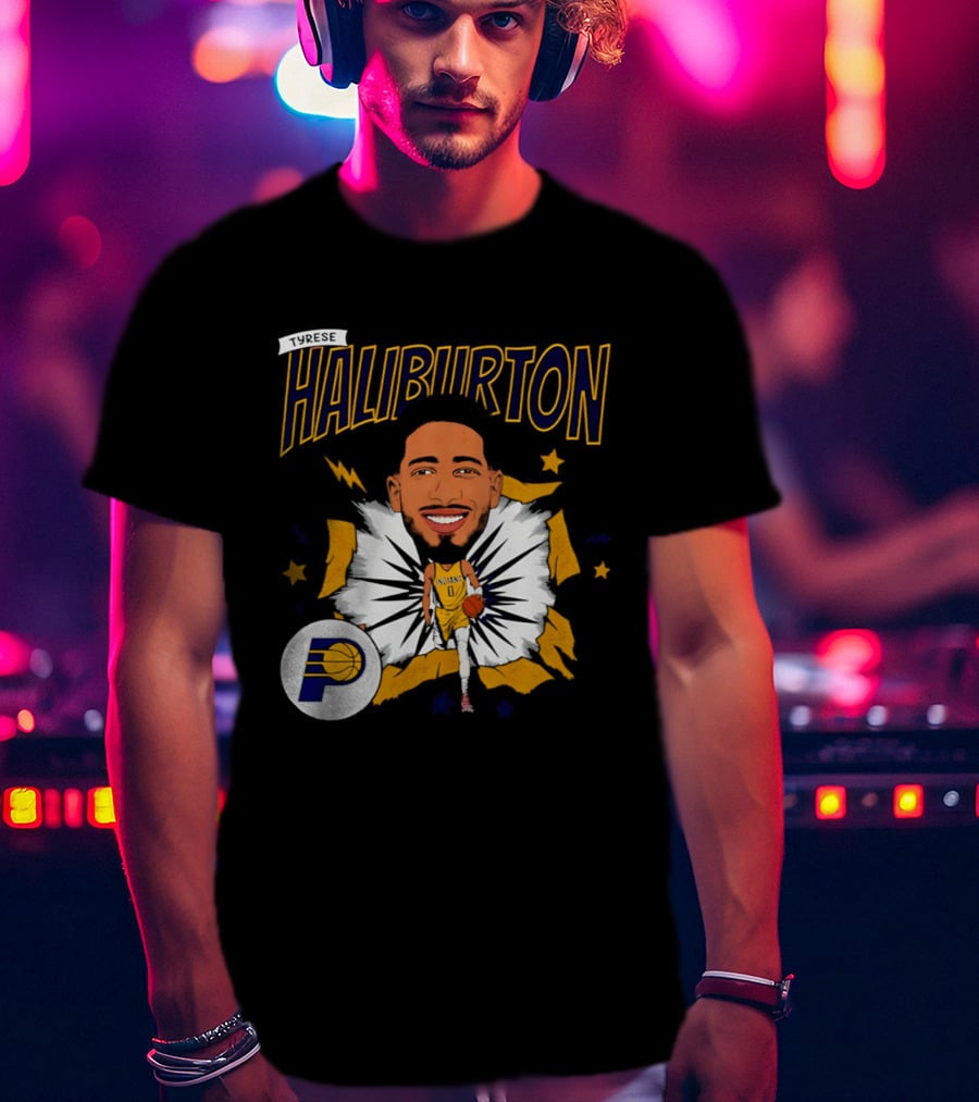 Haliburton Indiana Pacers Basketball Stars T-Shirt