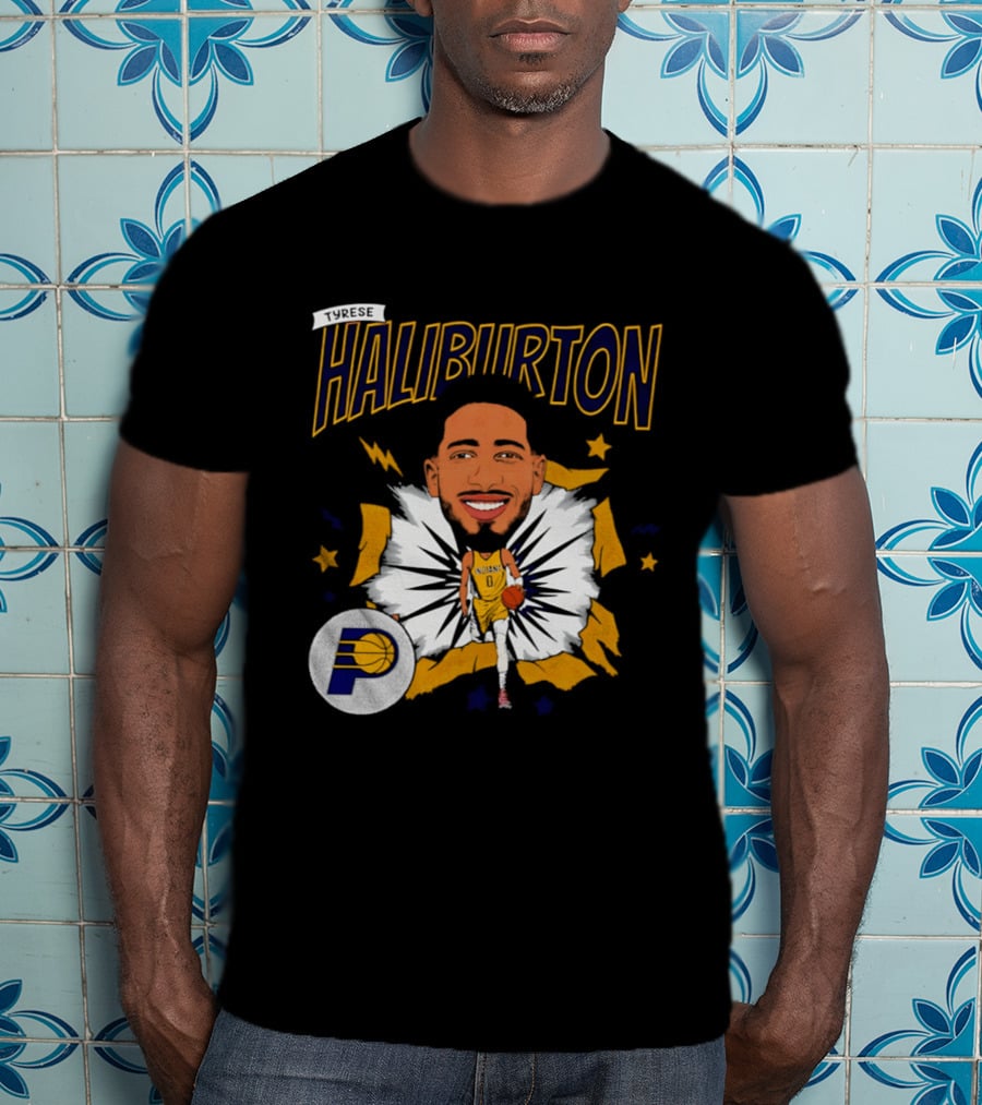 Haliburton Indiana Pacers Basketball Stars T-Shirt