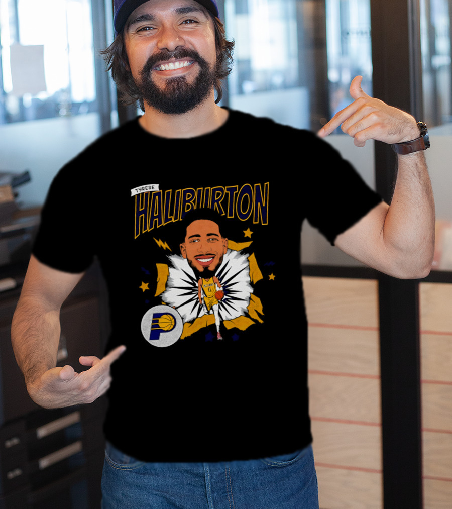 Haliburton Indiana Pacers Basketball Stars T-Shirt