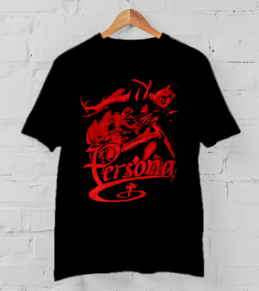 Persona Arsene Protagonist Red Gothic Anime T-Shirt