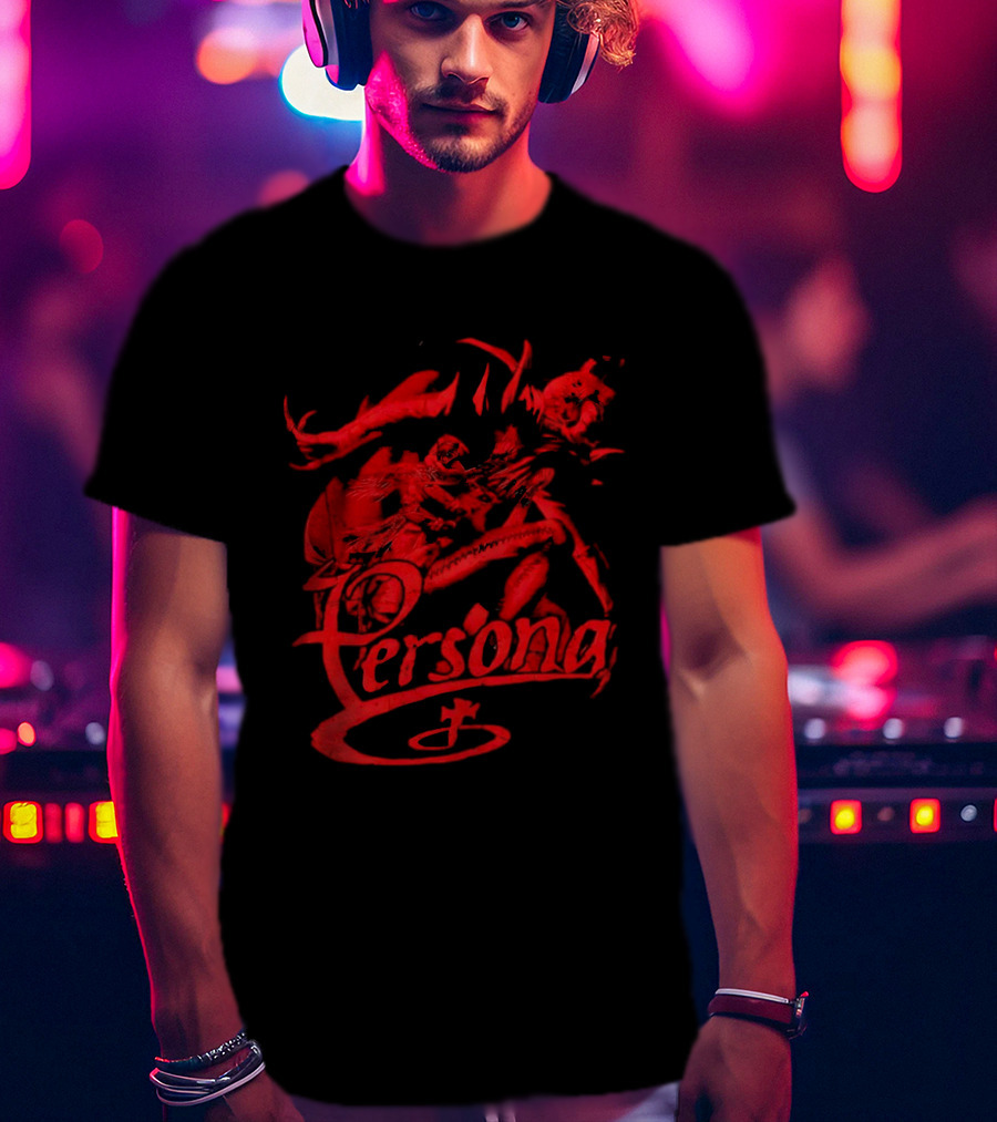Persona Arsene Protagonist Red Gothic Anime T-Shirt
