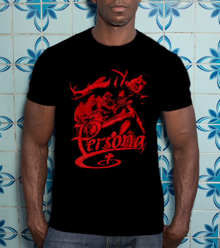 Persona Arsene Protagonist Red Gothic Anime T-Shirt
