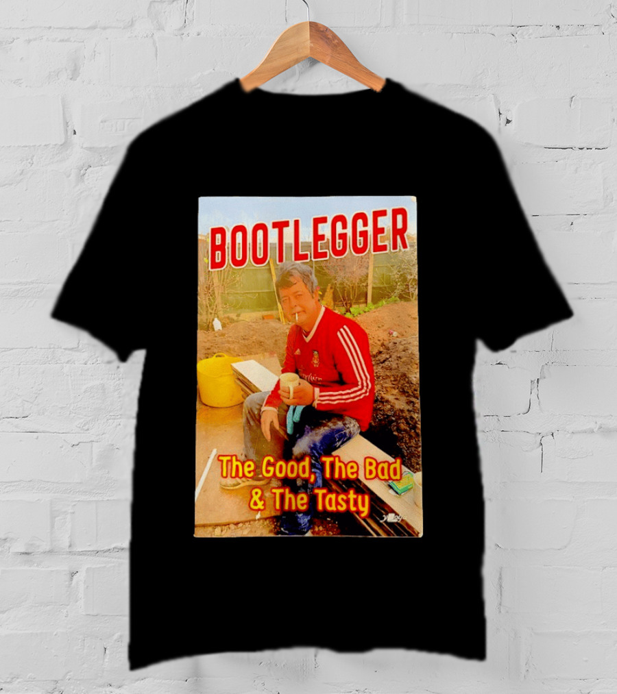 Bootlegger The Good The Bad And The Tasty Football Fan In Red Soccer Jersey T-Shirt