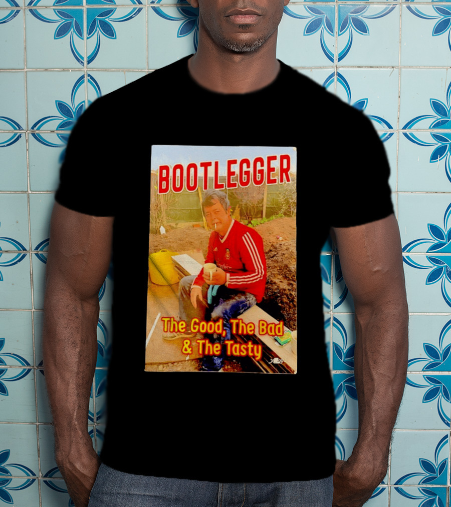 Bootlegger The Good The Bad And The Tasty Football Fan In Red Soccer Jersey T-Shirt