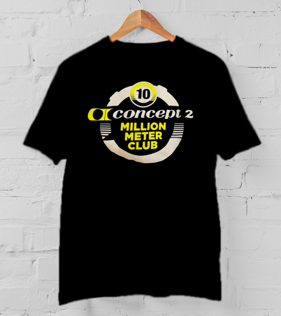 Concept 2 Million Meter Club 10 Anniversary T-Shirt
