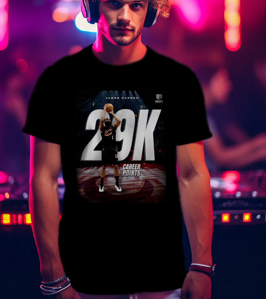 James Harden 29K Career Points NBA Milestone Celebration T-Shirt