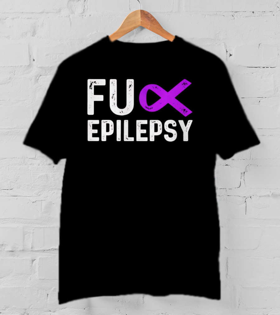 Fuck Epilepsy Purple Ribbon Awareness T-Shirt