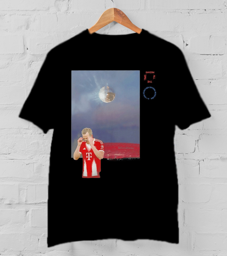 Harry Kane Bayern Munich Disco Ball Football T-Shirt