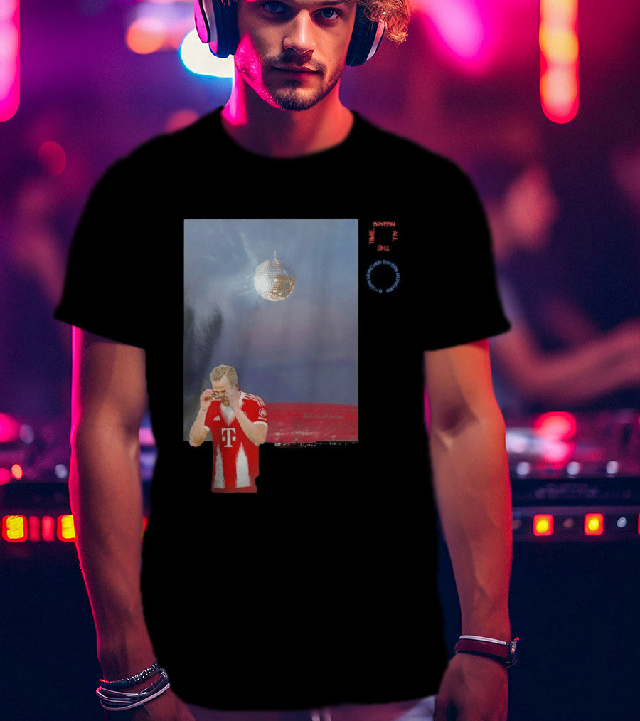 Harry Kane Bayern Munich Disco Ball Football T-Shirt