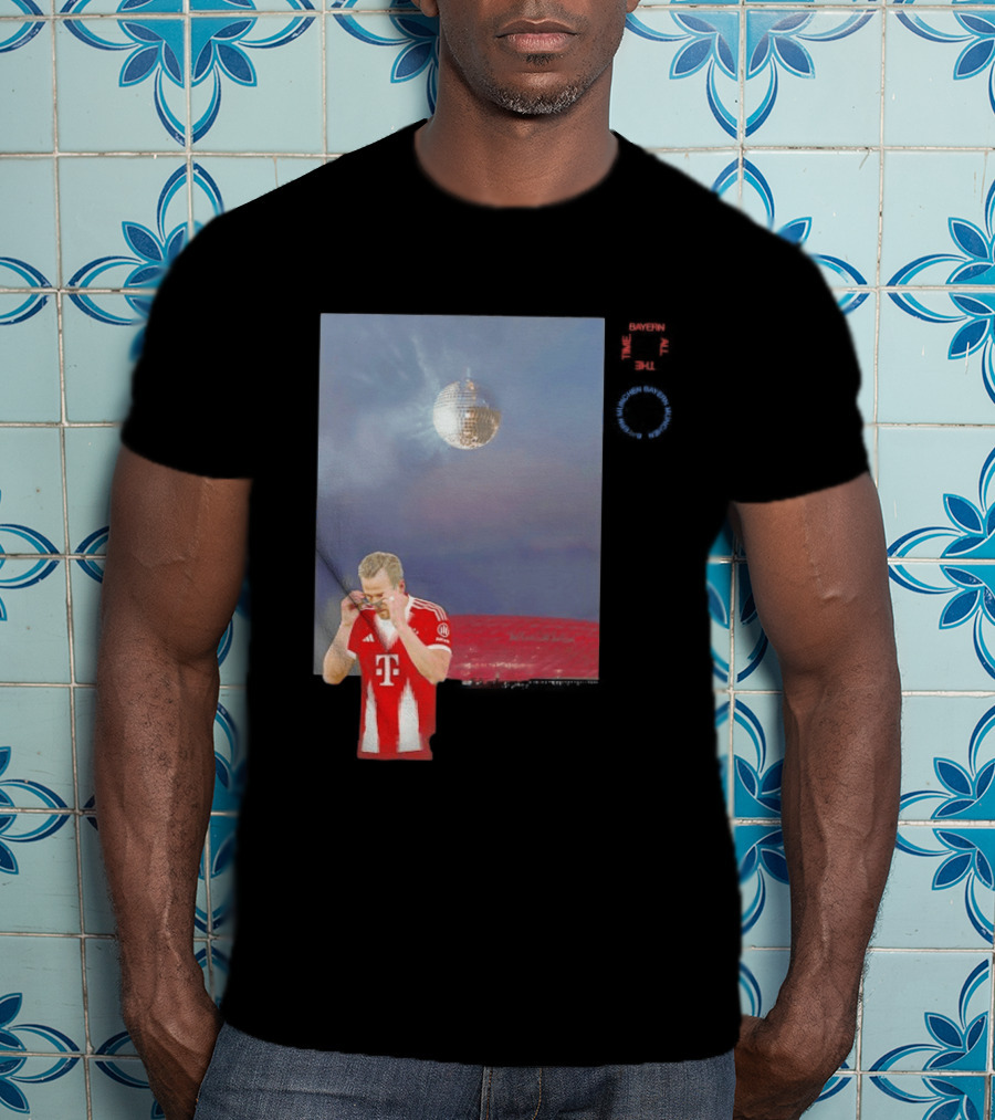 Harry Kane Bayern Munich Disco Ball Football T-Shirt
