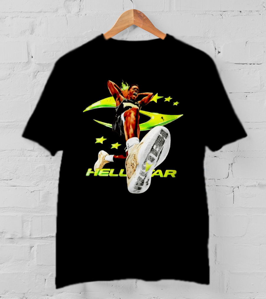 Hell Star Anthony Edwards Minnesota Timberwolves Dunk Flame T-Shirt