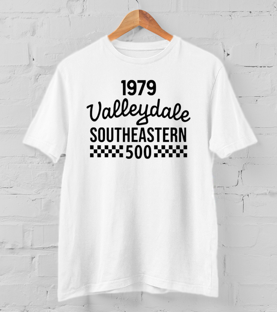 1979 Valleydale Southeastern 500 Racing Event Checkered T-Shirt