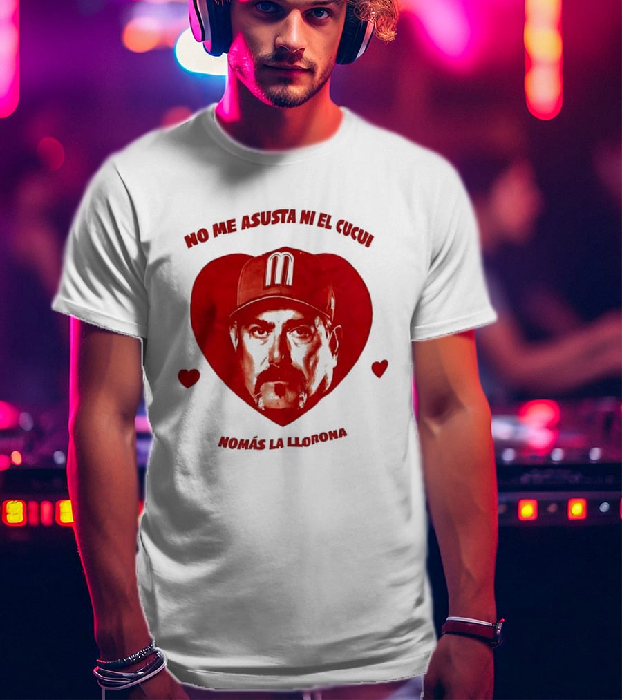 Benji Gil No Me Asusta Ni El Cucui Corazón Valle Duendos T-Shirt