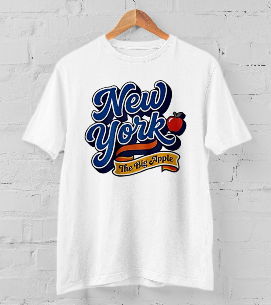 New York The Big Apple Classic Red Apple T-Shirt