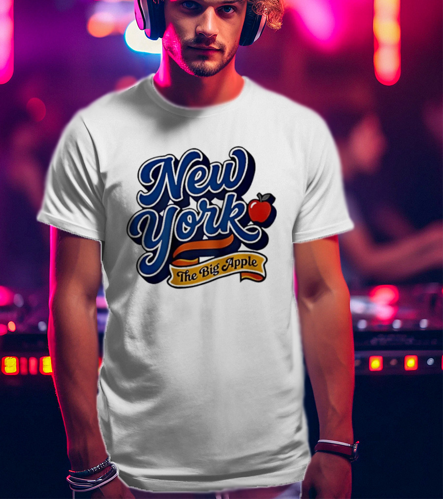 New York The Big Apple Classic Red Apple T-Shirt